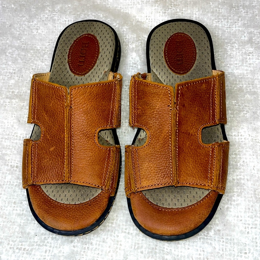 BORN brown leather Dilon Jared sandal Size 3 good condition